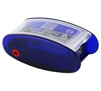 KUM AZ105.31.19-B - Affilatoio a cono lungo Automatic AS2 M, in contenitore, 2 affilatoi in piombo, 2 lame di ricambio, blu, 1 pezzo