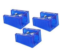 KUM AZ303.60.16-B - Temperamatite grande, blu, fino a 12 mm di diametro, 3 temperamatite per matite spesse