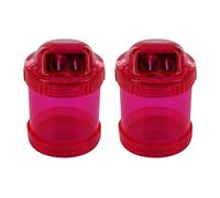 KUM AZ3031916-R - Temperamatite con contenitore 460 M2, 2 temperamatite rossi, temperamatite con doppio contenitore