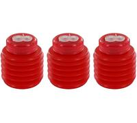 KUM AZ347.00.16-R - Temperamatite con contenitore Softie 442 M2, 3 temperamatite rossi, flessibili e resistenti alla rottura, temperamatite con doppio contenitore