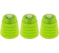 KUM AZ347.01.16-G - Temperino con contenitore Softie 221 M1, 3 temperini verdi, flessibili e resistenti alla rottura, temperino con contenitore