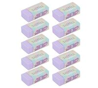 KUM AZ5091016-L - Gomma, viola pastello, 10 pezzi, gomma senza PVC