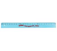 Kum az902.02.19-T righello L03 Softie Flex Lefty T, scala speculare, linksh., Transp., 1 pezzi, 30 cm, Trasparente