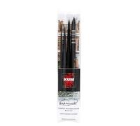 KUM - Set di pennelli da artista Urban Watercolor, 4 pezzi | Set di pennelli artistici per acquerello e schizzi urbani