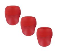 KUM - Temperamatite con contenitore Pencil Pal M2, rosso, confezione da 3 | Temperamatite a doppio contenitore per matite e matite colorate, ideale per la scuola, l’ufficio e la casa