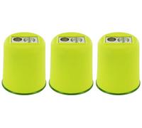 KUM - Temperamatite con contenitore Pod M2, verde, confezione da 3 | Temperamatite a doppio contenitore per matite e matite colorate, ideale per la scuola, l'ufficio e la casa