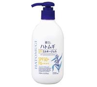 Kumano Cosme Reihaku Hatomugi UV Milky Gel Pump tipo 250 ml, scegliere tra due