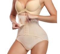KUMAYES Mutande Contenitive Donna pancera Contenitiva a Vita Alta Dimagrante Intimo Modellante Pancia Piatta Shapewear (Beige, S)
