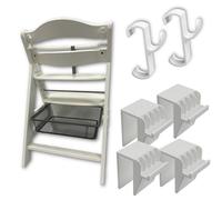 KUMETIC Adattatore adatto per seggiolone Ikea Trofast e Hauck Alpha & Beta, accessori organizer per seggiolone, cestino a griglia Trofast e scatola di plastica