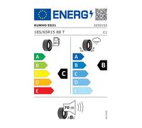 Kumho EcoWing ES31 185/65 R15 Estate 38,1 cm (15") 18,5 cm