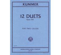 Kummer, F.A. - 12 Duets, Op. 105 - Two Cellos - International Music Co.