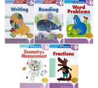 Kumon Grade 6 Complete Workbook Set (5 Workbooks) - Fractions, Geometry & Measurement, Word Problems, Reading & Writing