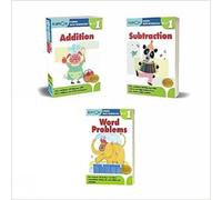 Kumon Kumon Grade 1 Set (3 workbooks) Addition, Subtraction, Word Pr (Tascabile)