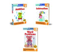 Kumon Grade 2 Workbook Set (3 Workbooks) Addition, Subtraction, Word Problems