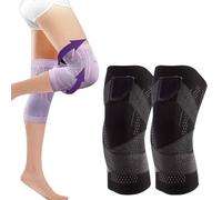 kumosaga Beyonddraw Knee Compression Sleeve - Best Knee Brace, 1 Pair Compression Knee Sleeve for for Joint Pain And Arthritis Relief, Improved Circulation Compression(Noir,XL)