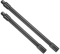 kumosaka 1/2 Flexible Shaft Extension Extender Torque Socket Ratchet Spanners Electric Wrench Connecting Rod Hand Tools, 360° Flex Long Reach Bendable Bar for Tight Spaces(350mm+250mm)