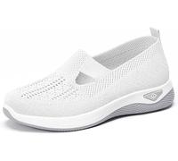 kumosaka Inspire Uplift Shoes for Women, Orthopedic Sneakers with Arch Support, Womens Air Cushion Slip-On Walking Shoes(White,40)