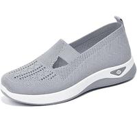 kumosaka Inspire Uplift Shoes for Women, Orthopedic Sneakers with Arch Support, Womens Air Cushion Slip-On Walking Shoes(Dark Gray,43)