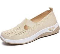 kumosaka Inspire Uplift Shoes for Women, Orthopedic Sneakers with Arch Support, Womens Air Cushion Slip-On Walking Shoes(Beige,39 EU)
