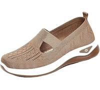 kumosaka Inspire Uplift Shoes for Women, Orthopedic Sneakers with Arch Support, Womens Air Cushion Slip-On Walking Shoes(Brown,38 EU)