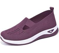 kumosaka Inspire Uplift Shoes for Women, Orthopedic Sneakers with Arch Support, Womens Air Cushion Slip-On Walking Shoes(Purple,42)