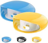 kumosaka Sightgaze Automatic Cord Reel, Retractable Cable Management Charging Cord Organizer, For USB, Headphone, Data Cables, No More Tangled Cords(Blue+yellow)