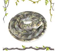 KUMSODE 1 Pz Gomma Snake, Serpenti Finti Realistici,Gomma Serpente,Realistico Serpente Giocattolo,Serpente di Plastica di Gomma,per Oggetti di Scena da Giardino,Festa di Halloween