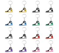 KUMSODE 16 Pezzi Portachiavi Mini Scarpe Sportive Pallacanestro, Mini Portachiavi Sneaker da Basket, Partygeschenke für Kinder