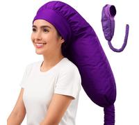 KUMSODE Caschi per Asciugatura, Cuffia Asciugacapelli, Casco Asciugacapelli da Casa Portatile e Professionale, Bonnet Casco per Asciugatura Cuffia Asciugacapelli con Elastico per Attacco Phon,Viola