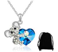 KUMSODE Collana con Ciondolo Ragazze, Bradipo Collana 925 Sterline d'argent Koala Collana Regali Gioielli Regalo per Donne e Ragazze