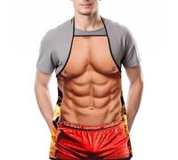 KUMSODE Grembiule Bbq Uomo Novità Cucina Grembiule Sexy Divertente da Barbecue per Uomo Regalo per Partito Cosplay Grigliare Regalo di San Valentino