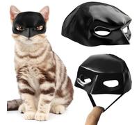 KUMSODE Maschera Bat per Gatto, Batcat Mask Accessori, Maschera per Pipistrello Nero per Gatti, Batcat Costume per Animali da Compagnia per Halloween, Cappello da Cosplay da Pipistrello per Gatto
