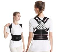 KUMSODE Sauna Belt Correttore posturale per donne e uomini,Tutore per la schiena regolabile,Correttore postura fascia lombare supporto,Correttore posturale spalle schiena