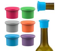 KUMSODE Tappo di Bottiglia, 12 Pezzi Capsule in Tappo per Bottiglie di Champagne Vino,Tappi per Bottiglie Riutilizzabili(6 Couleurs)