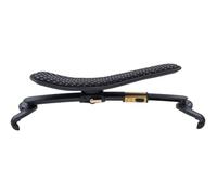Kun shoulder rest Seven - Violino 4/4 - Nero - Supporto flessibile - Regolazione in larghezza continua - Incl. 3 adattatori per la regolazione dell'altezza