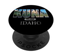 Kuna Idaho ID vintage Stato Atletico stile Amore Idaho PopSockets PopGrip Adesivo