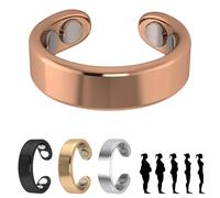 Kunaxku Anello Sömni per Donne in menopausa, anello sömni per uomini e donne, rilassamento, aiuto per dormire, riduzione della stanchezza, anello Sömni originale per donne in menopausa(Oro rosa)