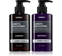 KUNDAL Honey & Macadamia Amber Vanilla set per capelli rovinati e secchi