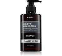 KUNDAL Honey & Macadamia Amber Vanilla shampoo naturale per capelli rovinati e secchi 500 ml