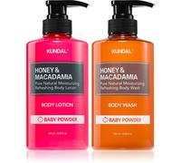 KUNDAL Honey & Macadamia Baby Powder set per il corpo