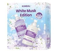 KUNDAL - Honey & Macadamia Set - Shampoo & Treatment - 500ml+500ml - White Musk