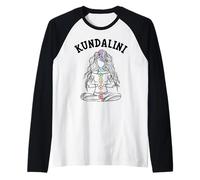 Kundalini Yoga Sette Chakra Meditazione Yogi Spirituale Maglia con Maniche Raglan