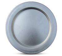 Kunefe Plate - Piatto Kunafa grande 4-8 porzioni set di 2 padelle in alluminio color argento vassoio kataifi kunafeh knafeh piatti da cucina e da portata per kadaifi phyllo fillo triturato/dessert