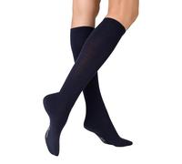 Kunert Calze al ginocchio morbide in lana e cotone da donna, Marine 0360, 38-40