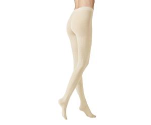 KUNERT Collant a maglia WINTER DREAMS bianco inverno crema | M