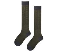 KUNERT Heritage Socks - Calze al ginocchio da uomo, confezione da 1, Oliva, 39-42
