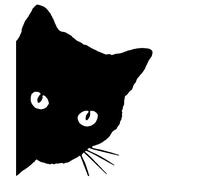 KUNFINE Autoadesivo per lo styling dell'automobile del gatto autoadesivo del vinile della decalcomania della pellicola della decorazione dell'automobile fai da te dell'autoadesivo di sint