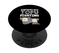 Kung Fu combattendo arti marziali Tutti stavano combattendo il tofu PopSockets PopGrip Adesivo