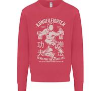 Kung Fu Fighter Misto Arti Marziali Mma Bambini Felpa Maglione