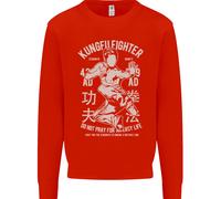 Kung Fu Fighter Misto Arti Marziali Mma Bambini Felpa Maglione